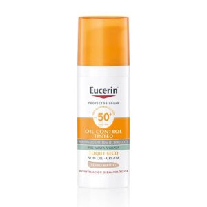 Protector Solar Eucerin Oil Control Toque Seco Tono Medio Fps 50 50 ml