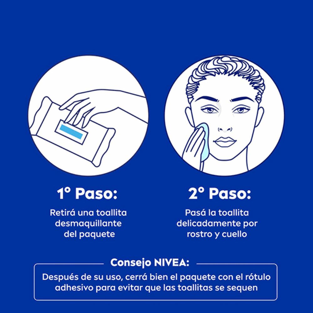 Toallitas Desmaquillantes Nivea 3 En 1 MicellAir x 25 u. - Imagen 5