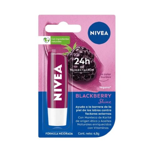 Protector Labial Nivea Blackberry Shine