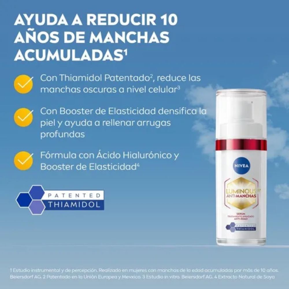 Sérum Anti-Manchas Nivea Luminous 630 Tratamiento Avanzado Anti-Edad 30 ml - Imagen 3