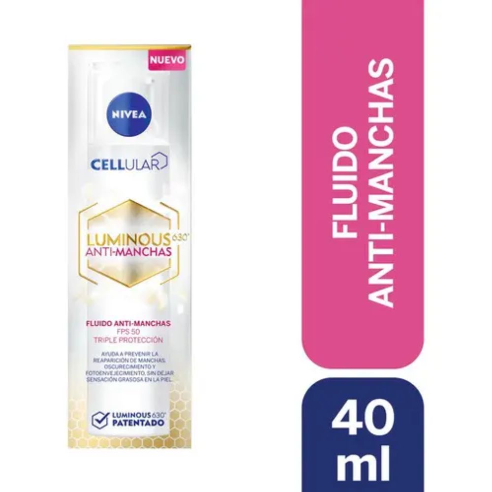 Fluido Antimanchas Nivea Luminous 630 Cellular Fps 50 40 ml - Imagen 3