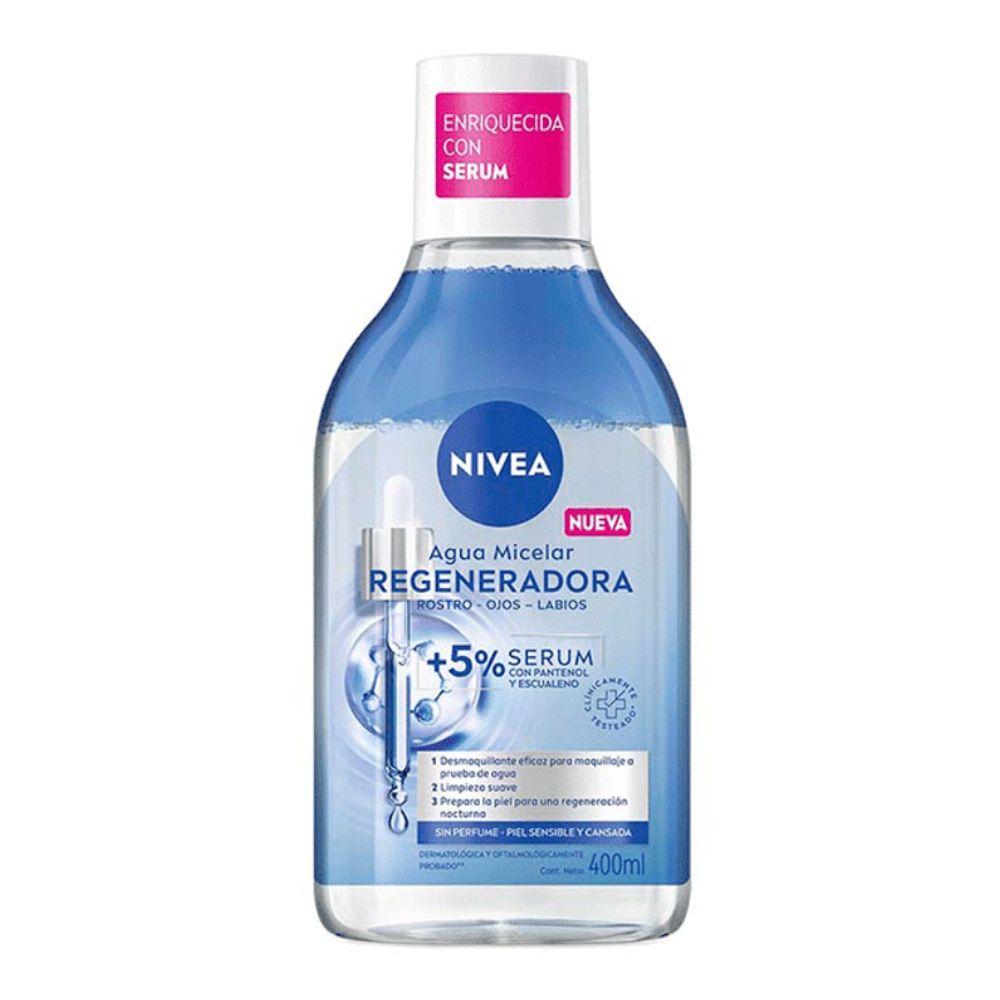Agua Micelar Nivea Con Sérum Regeneradora 400 ml