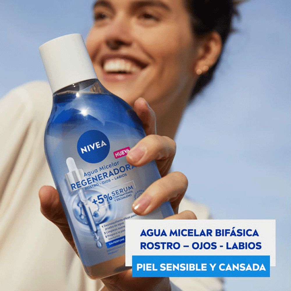 Agua Micelar Nivea Con Sérum Regeneradora 400 ml - Imagen 4