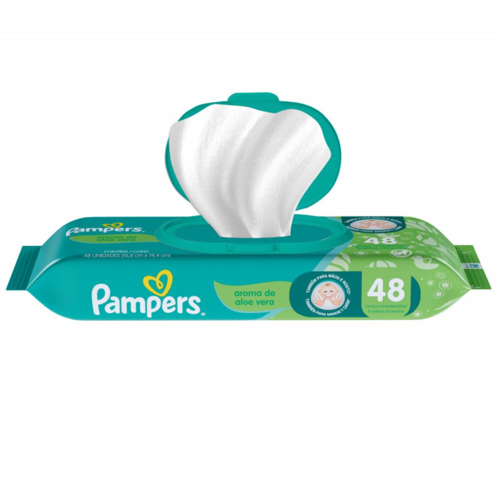 Toallas Húmedas Pampers Aloe Vera 48 u - Imagen 2