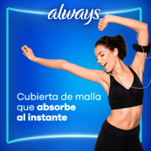 Alternative view of Toallas Femeninas Always Triple Protección Seca C/Alas 16 u