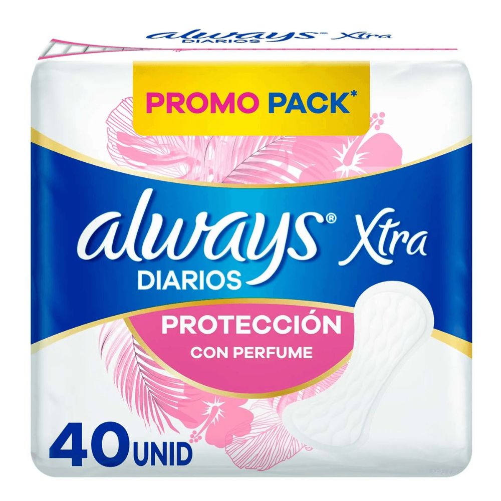 Protectores Diarios Always Xtra C/Perfume 40 u