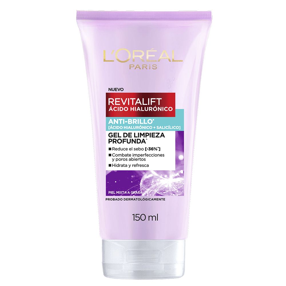 Gel De Limpieza L'Oreal París Revitalift Anti Brillo 150 ml