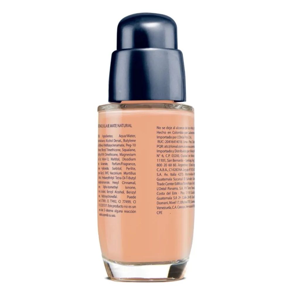 Base De Maquillaje Vogue Mate Natural Tono Arena 30 ml - Imagen 2