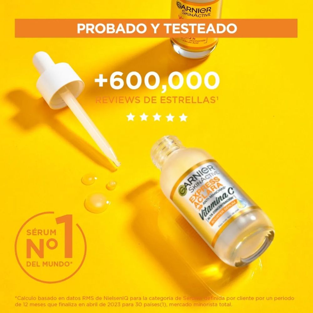 Sérum Facial Garnier Skin Active Iluminador Vitamina C 30 ml - Imagen 5