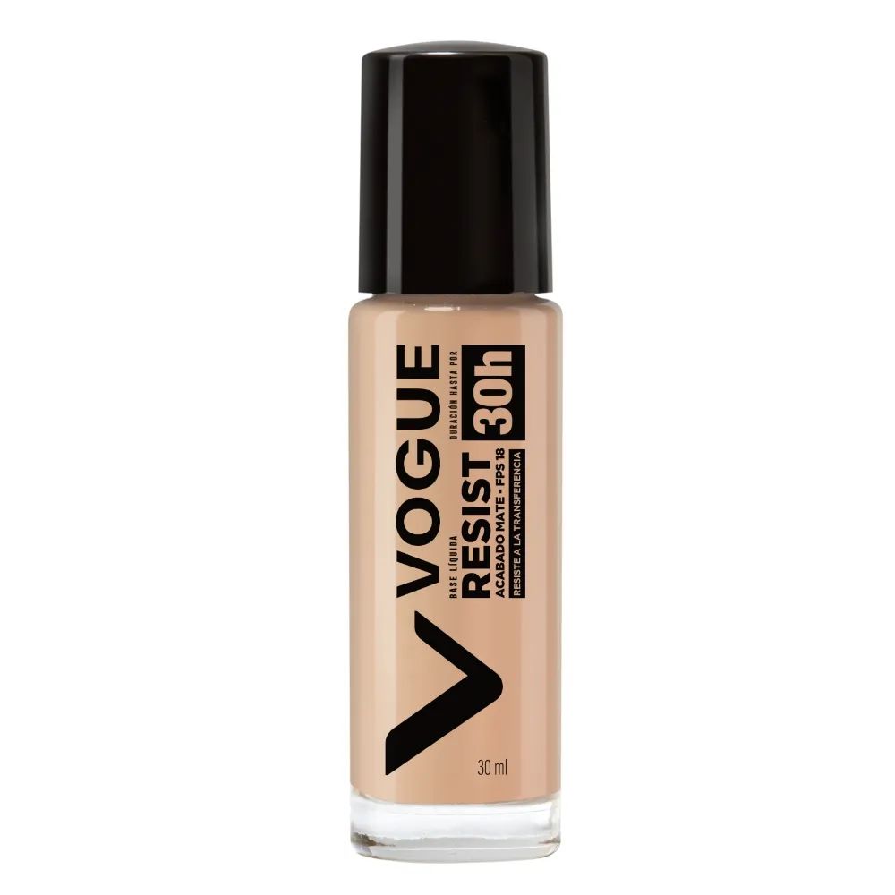 Base De Maquillaje Vogue Resist Tono Avellana Fps 18 30 ml