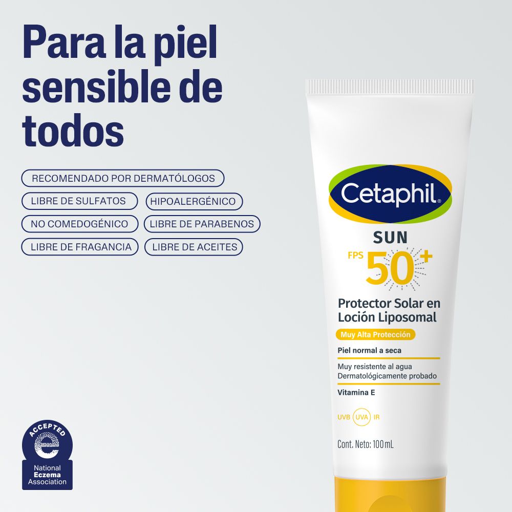 Protector Solar Cetaphil Gel Ligero Corporal Fps 50 100 ml - Imagen 4