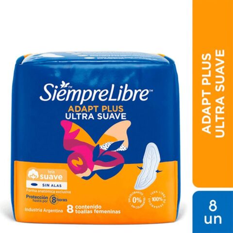 Alternative view of Toallas Femeninas Siempre Libre Adapt Plus S/Alas 8 u