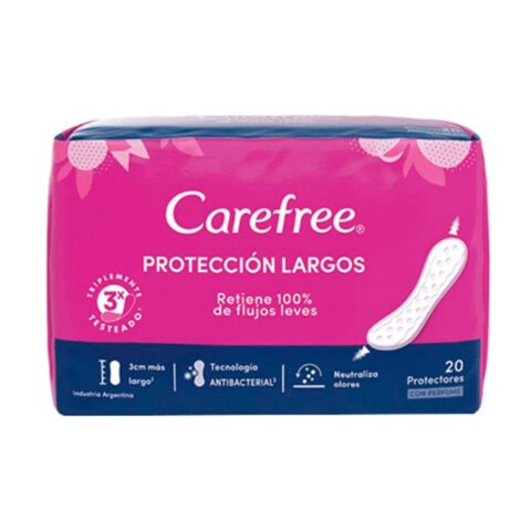 Protectores Diarios Carefree Protección Largos 20 u