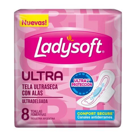 Toallas Femeninas Ladysoft Ultradelgada 8 u