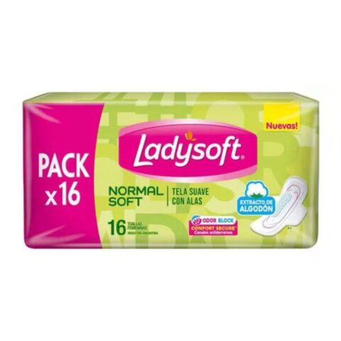 Toallas Femeninas Ladysoft Normal Soft C/Alas 16 u