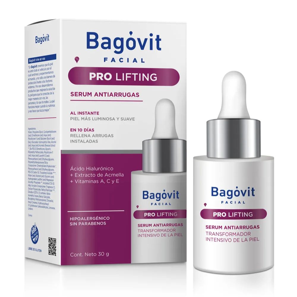Serum Facial Bagovit Pro Lift Antiarrugas 30 ml - Imagen 3