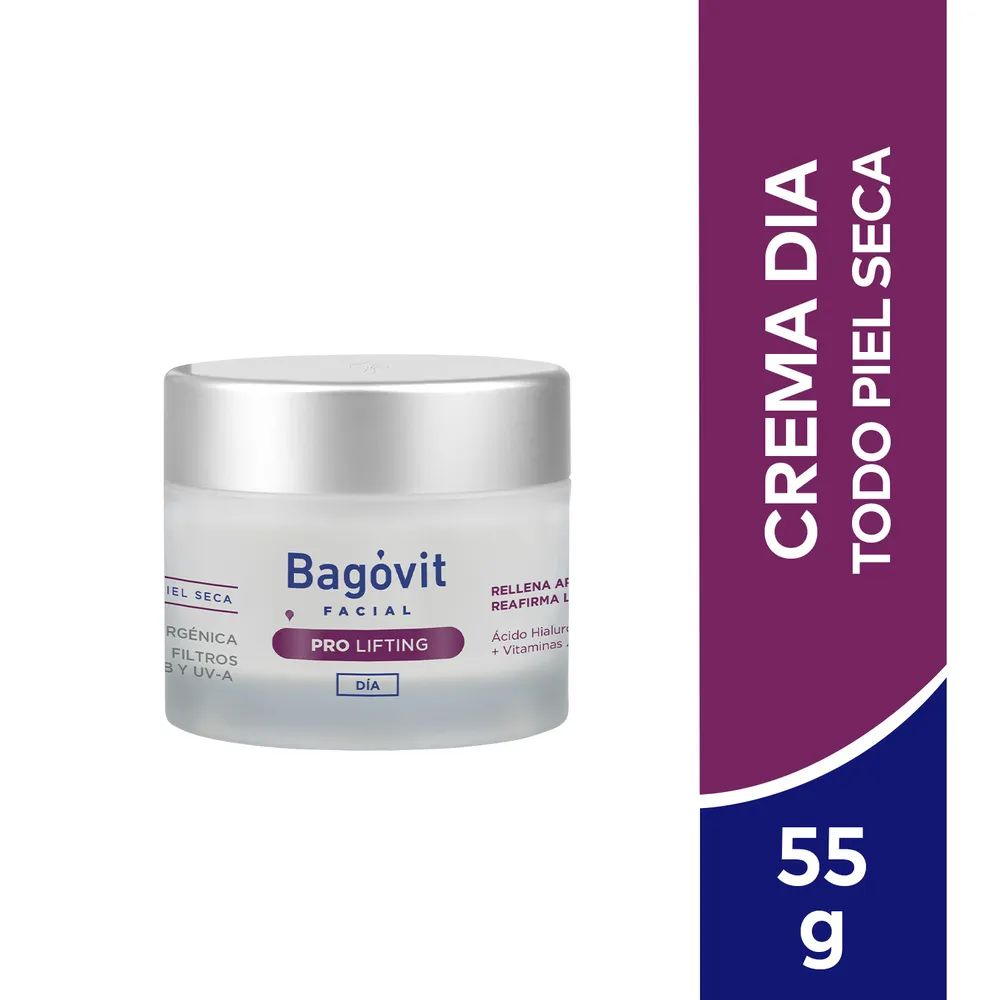Crema Facial Bagovit Pro Lifting Antiarrugas Día 55 g - Imagen 3