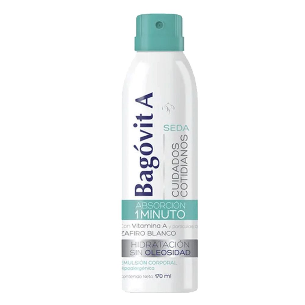 Emulsión Corporal Bagovit A En Spray Efecto Seda 170 ml