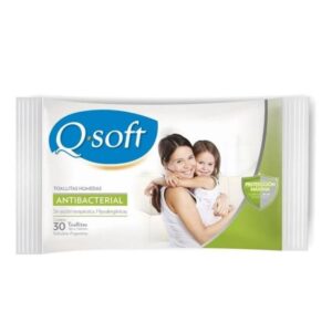Toallas Húmedas Qsoft Antibacteriales 30 u