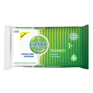 Toallas Húmedas Espadol Dettol Antibacteriales 10 u