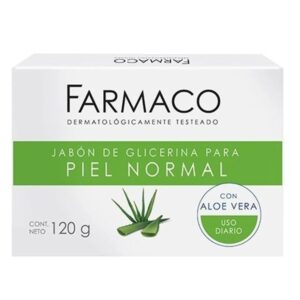 Jabón En Barra Farmaco Glicerina C/Aloe Vera 120 g