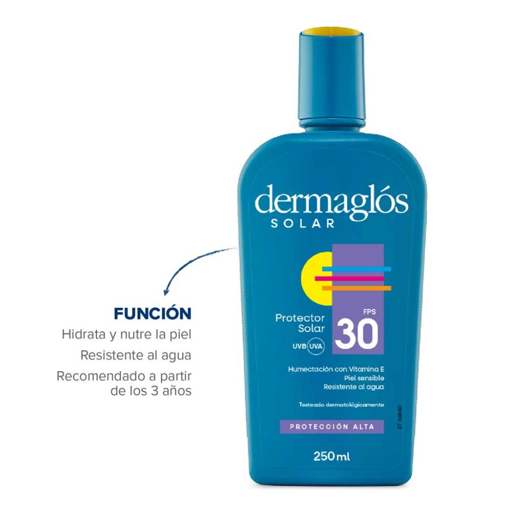 Protector Solar Dermaglós Fps 30 250 ml - Imagen 2