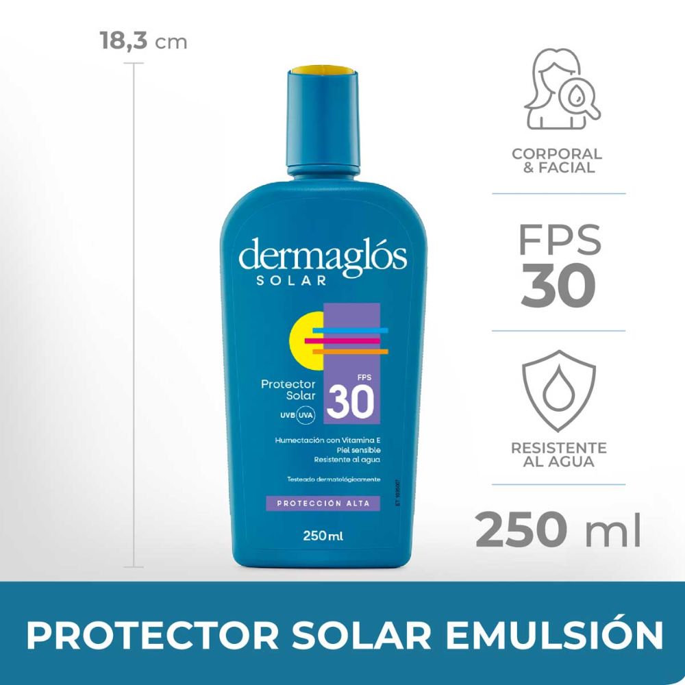 Protector Solar Dermaglós Fps 30 250 ml - Imagen 3