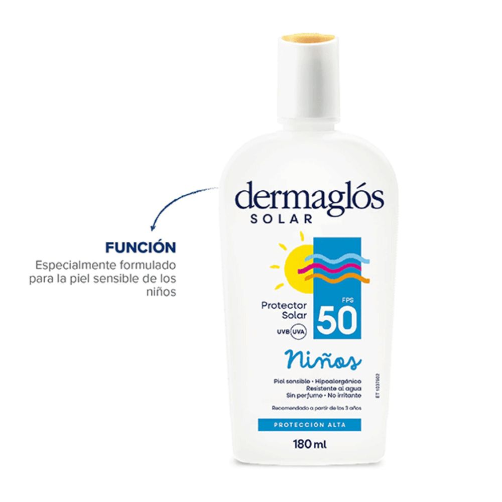 Protector Solar Dermaglós Niños Fps 50 180 ml - Imagen 3