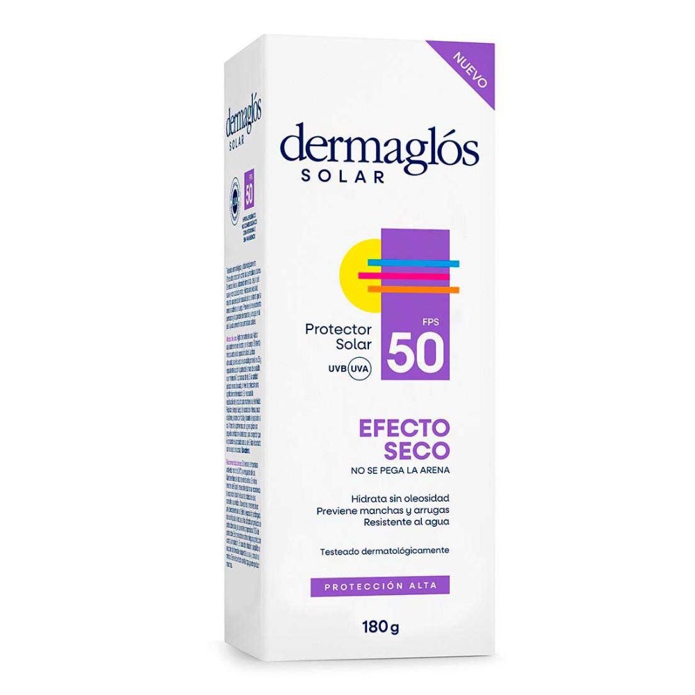Protector Solar Dermaglós Efecto Seco Fps 50 180 ml - Imagen 2
