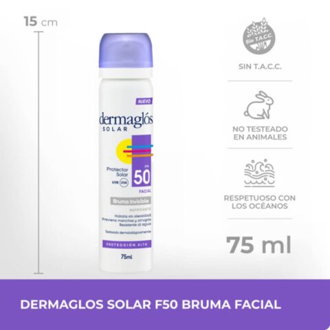 Alternative view of Protector Solar Dermaglós Bruma Invisible Fps 50 75 ml