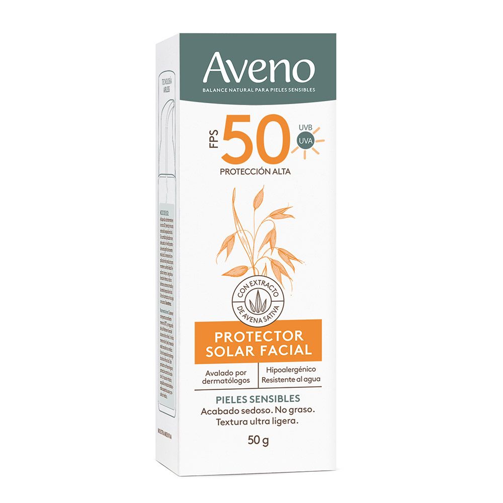 Protector Solar Aveno Facial Crema Fluida Fps 50 50 ml - Imagen 3