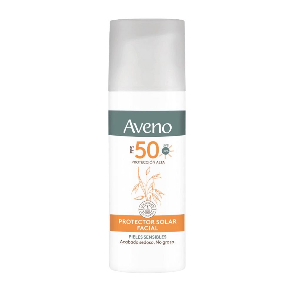 Protector Solar Aveno Facial Crema Fluida Fps 50 50 ml
