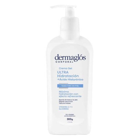Crema Corporal Dermaglos Gel Ultra Hidratación Acido Hialuronico 300 g