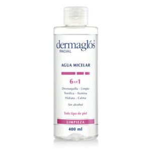 Agua Micelar Dermaglos 6 En 1 400 ml