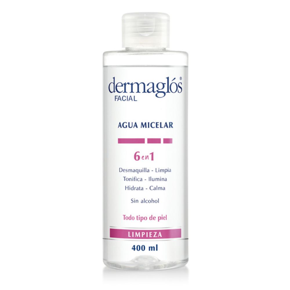 Agua Micelar Dermaglos 6 En 1 400 ml