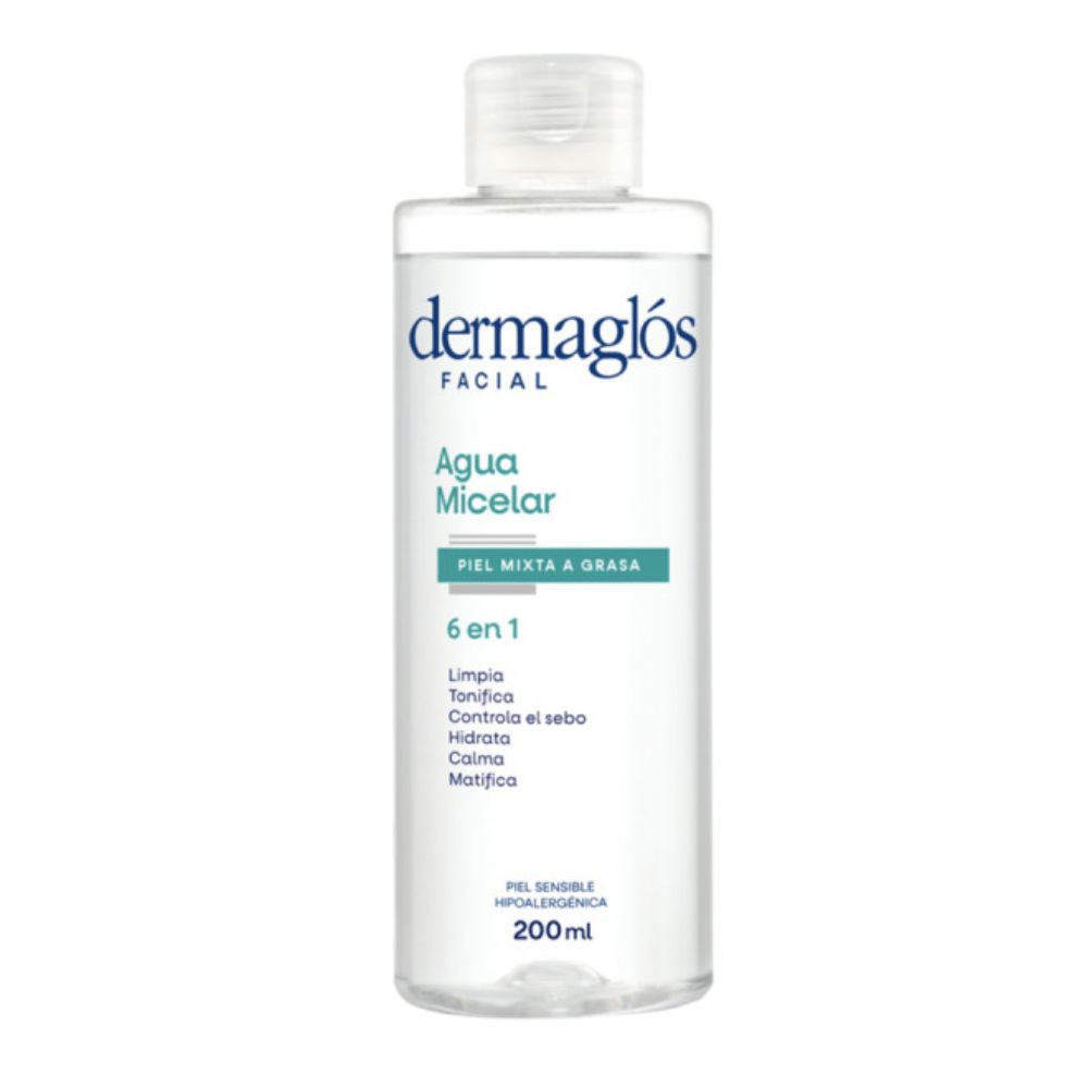 Agua Micelar Dermaglos Piel Mixta Piel Grasa 200 ml