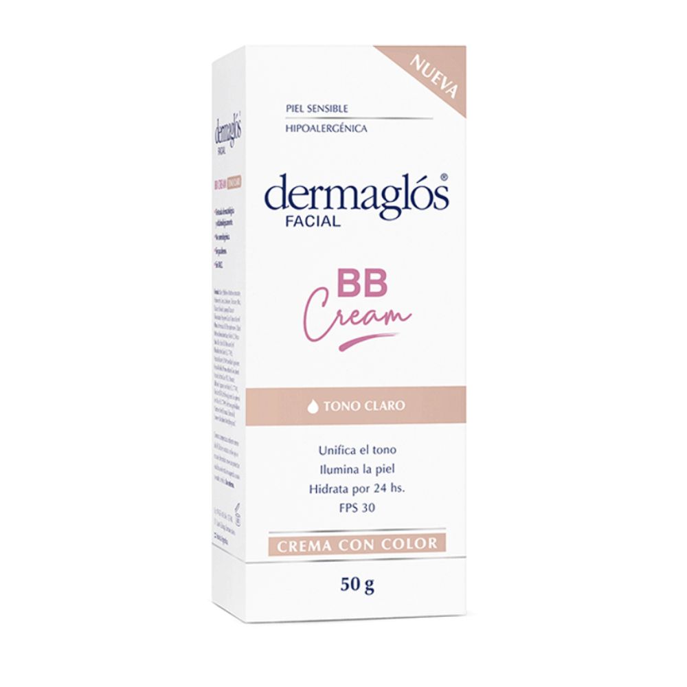Crema Facial Dermaglos Bb Cream Tono Claro 50 g - Imagen 2