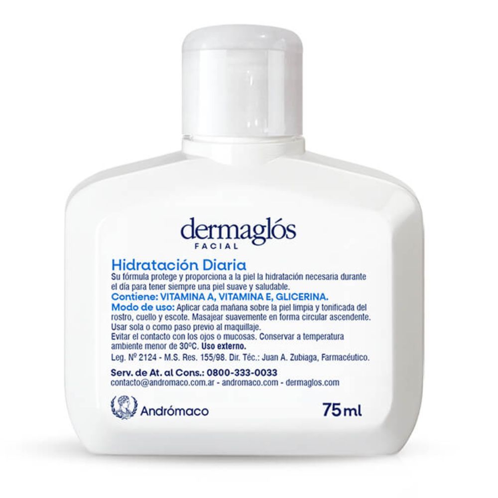 Emulsión Facial Dermaglos Hidratación Diaria Piel Equilibrada a Mixta 75 ml - Imagen 2