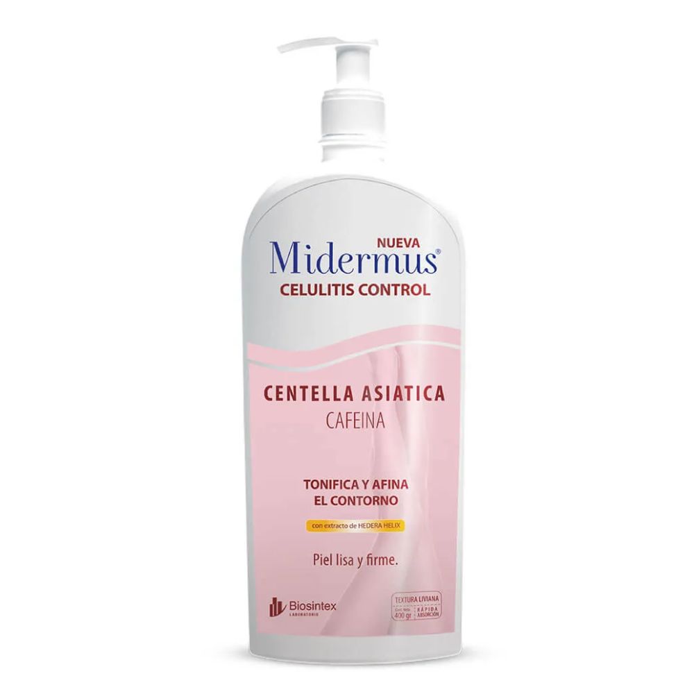 Crema Para Piernas Midermus Control De Celulitis Centella Asiatica 400 ml
