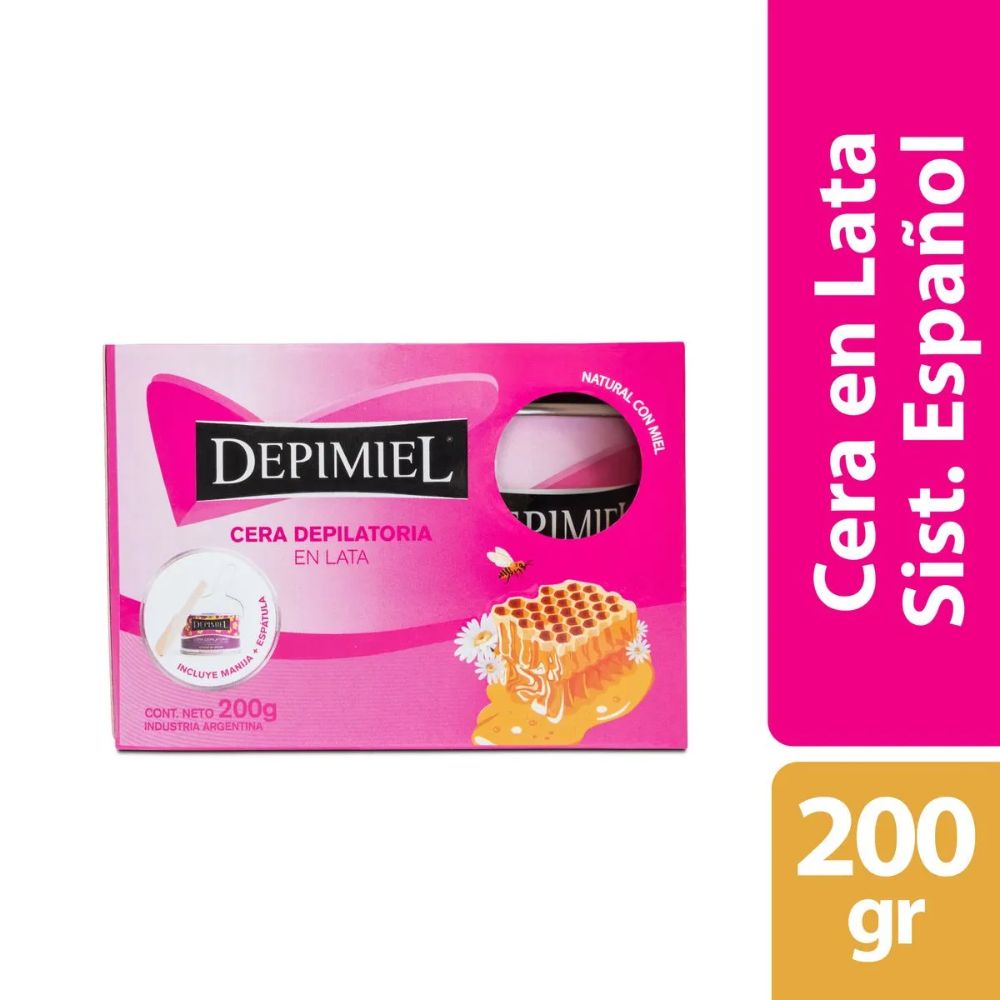 Cera En Lata Depimiel Natural C/Estuche 200 g - Imagen 2