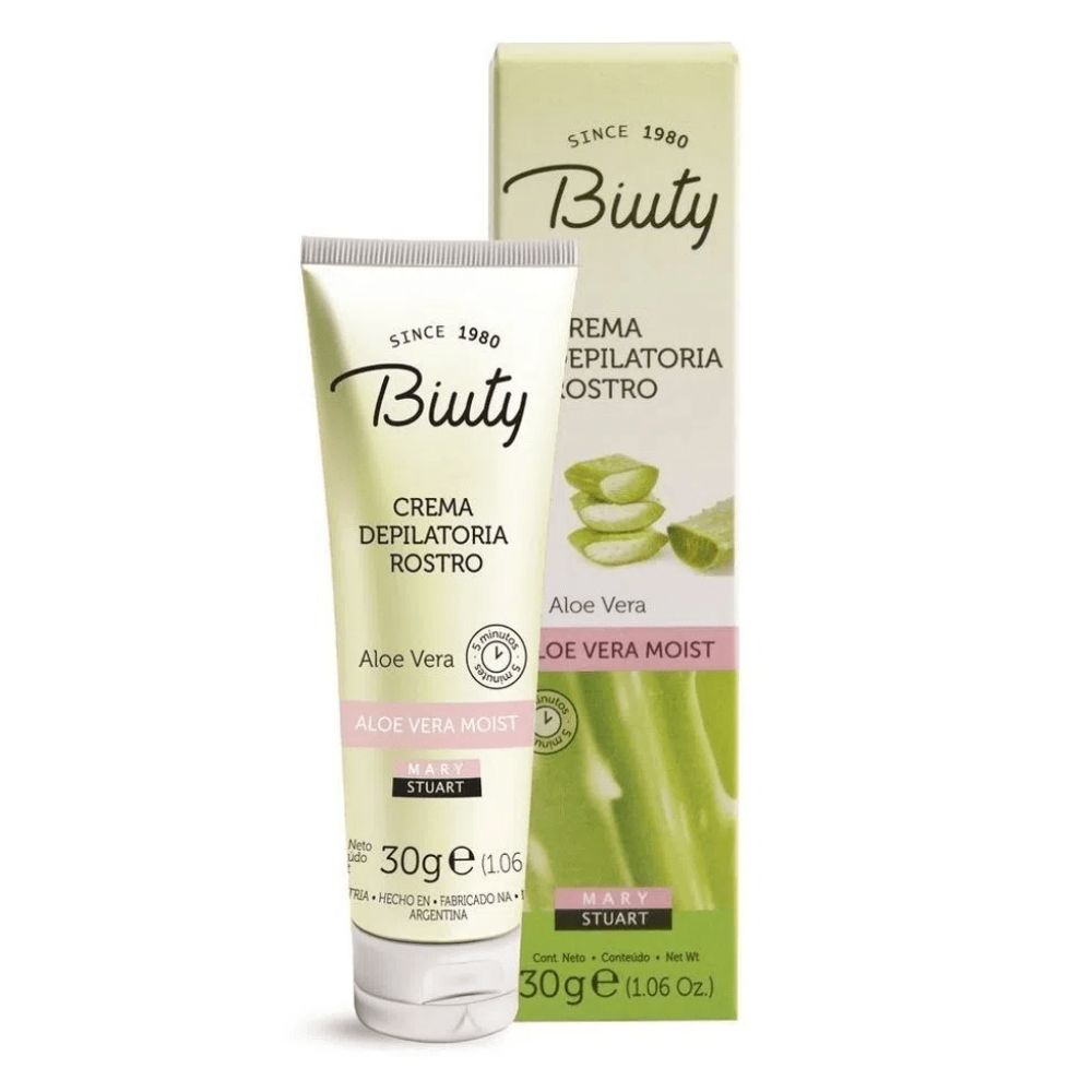Crema Depilatoria Biuty Rostro C/Aloe Vera 30 g