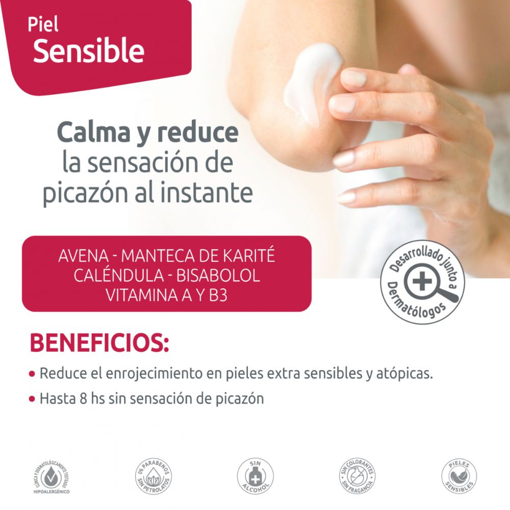 Emulsión Hidratante Caladryl Cuidados Intensivos Piel Sensible 200ml - Imagen 3