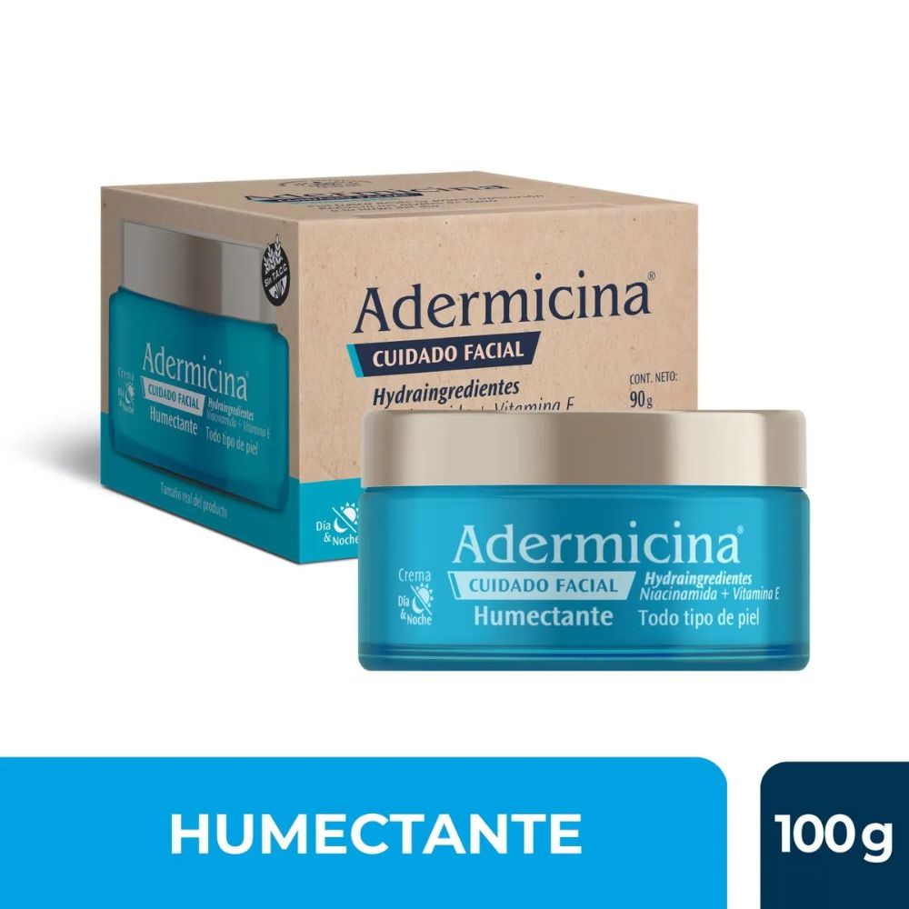 Crema Facial Adermicina Humectante Vitamina E 100 g - Imagen 2