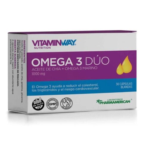 Omega 3 Duo Vitamin Way En Cápsulas 30 u