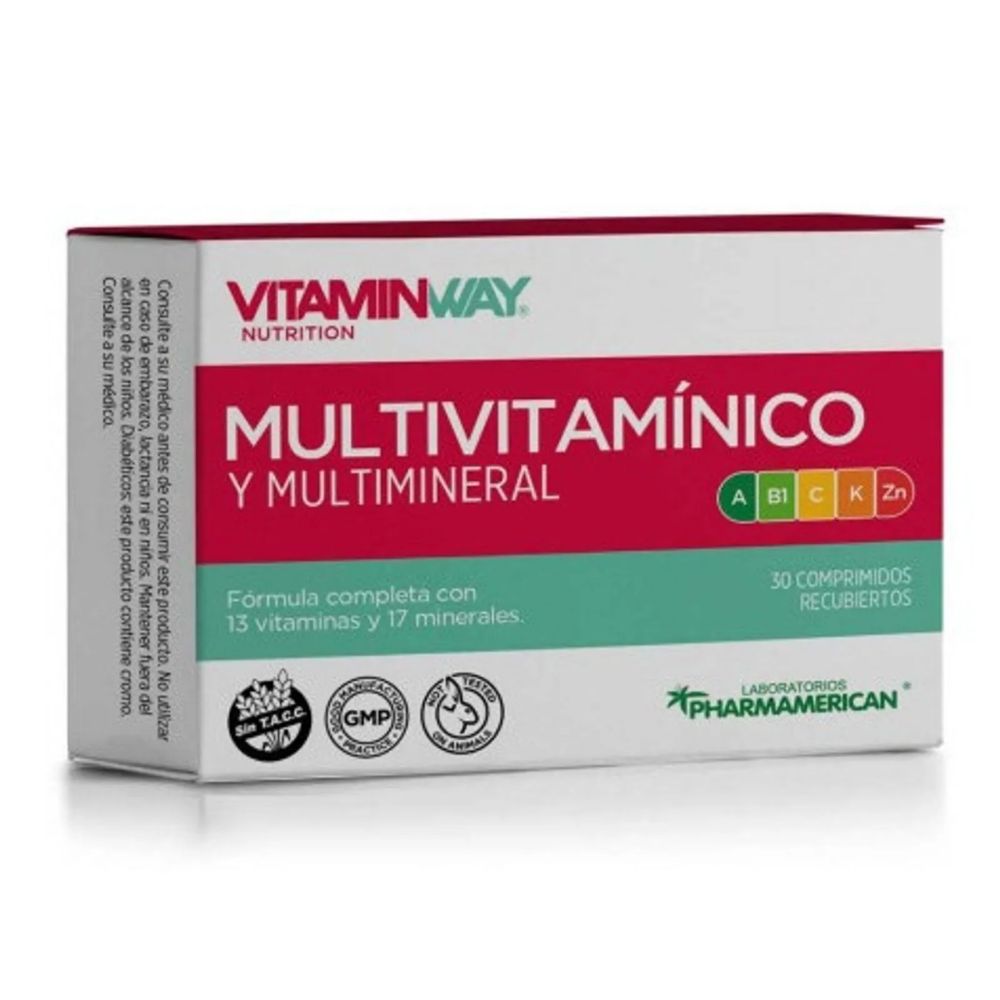 Multivitamínico Y Multimineral Vitamin Way En Cápsulas 30 u