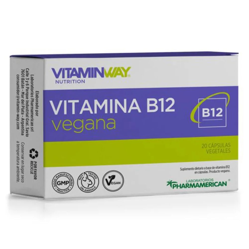 Vitamina B12 Vegana Vitamin Way En Cápsulas 20 u