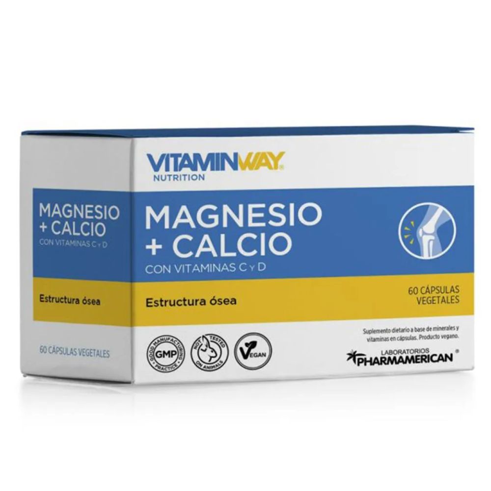 Magnesio + Calcio Vitamin Way En Cápsulas 60 u