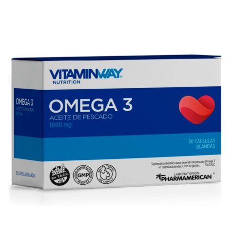 Omega 3 Vitamin Way Aceite De Pescado En Cápsulas 30 u
