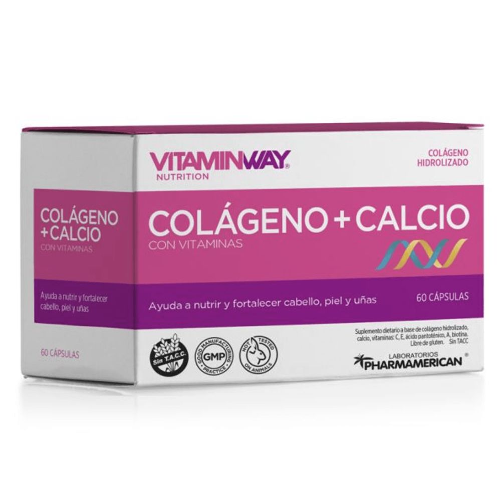 Colágeno + Calcio Vitamin Way En Cápsulas 60 u