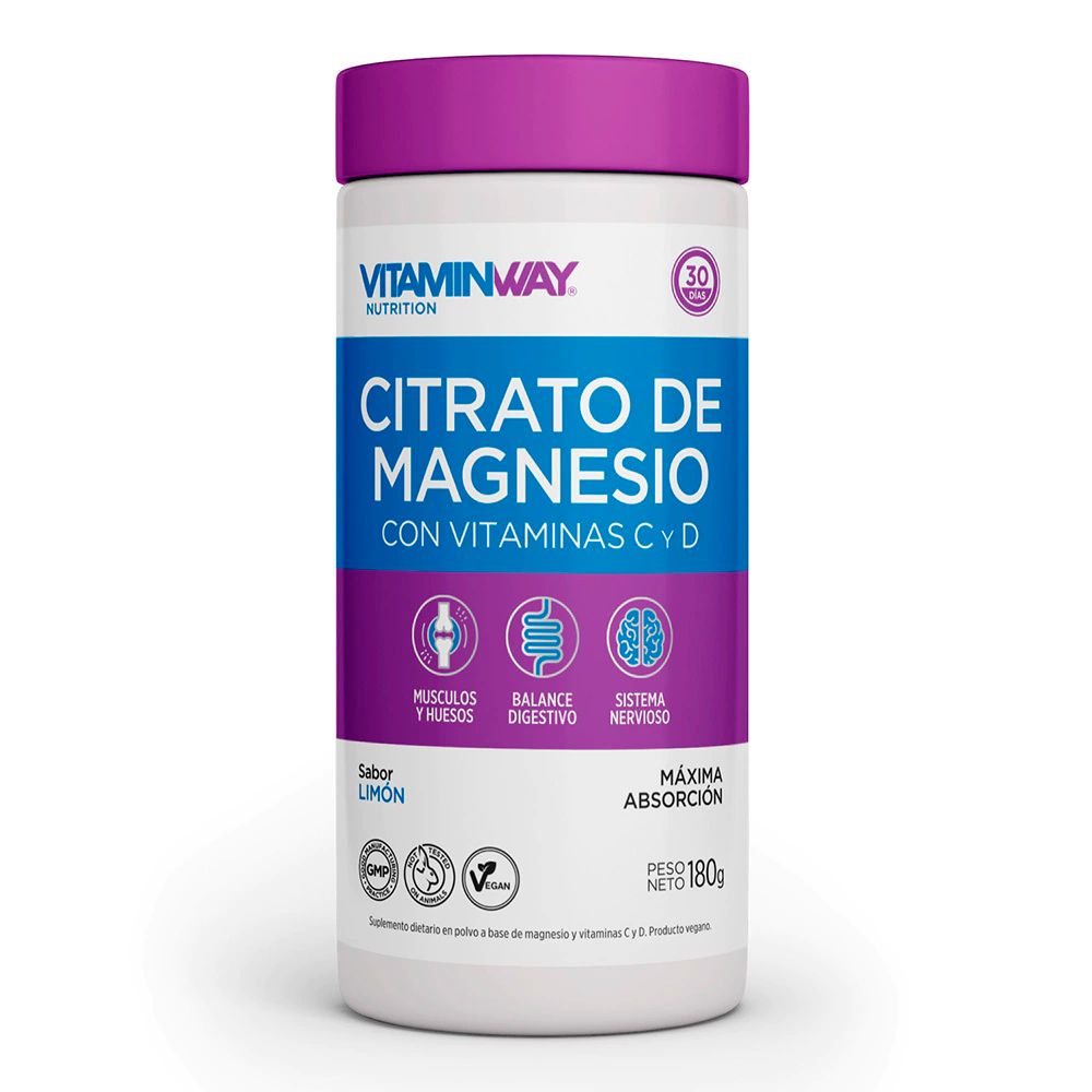 Citrato De Magnesio Vitamin Way C/Vitamina C Y D 180 g